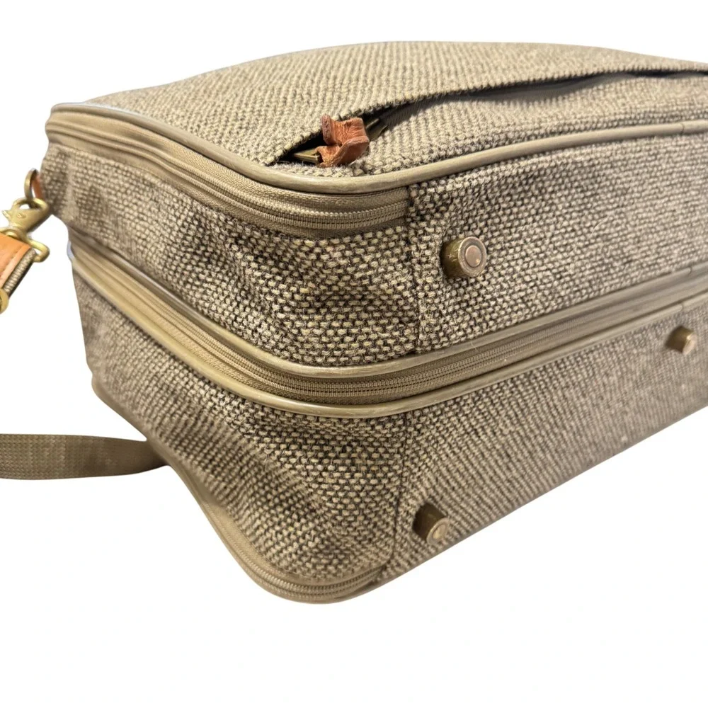 Hartmann Tweed Travel Bag Unisex OS‎ Tan Brown Vintage Belting Leather Carryon